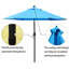 Parasol de marché inclinable 90 po Keiwarren-209776932
