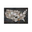 USA Map II by Diego Tirigall - No Frame Print on Canvas-42157500