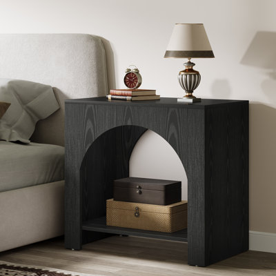 Table de chevet en noir
