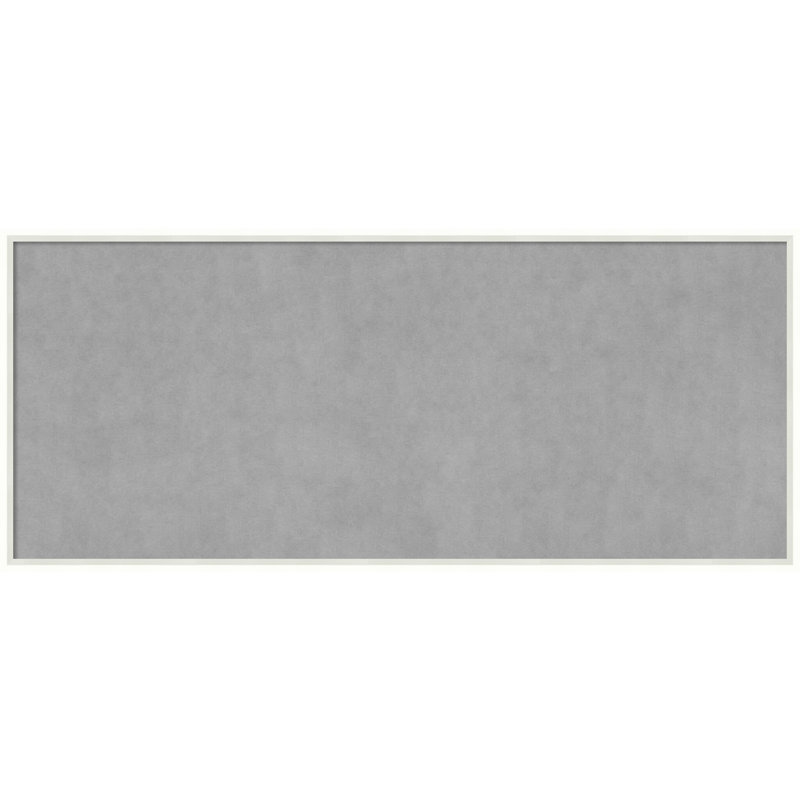 Tableau magnétique encadré blanc Lucie, H 21 po x l 49 po