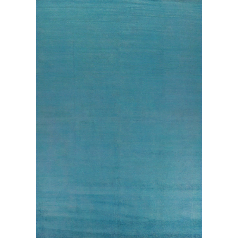 Tapis bleu clair clair Gabbeh 10 x 13