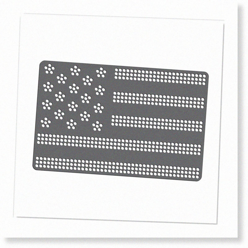 Magnetic Rhinestone Template 1"