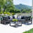 Ornithogale 5 - Person Patio Conversation Set with Cushions