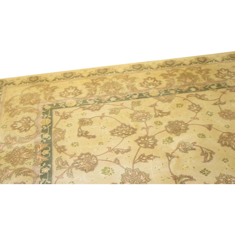 High-Quality Hand-Knotted Gold Area Rug