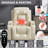 PU Infinite Position Up To 350 LBS Power Lift Recliner Chair For Elderly, Heavy Duty Motion Mechanism With 8-Point Vibration Massage And Lumbar Heating, USB Charging Port, Cup Holders-284994118