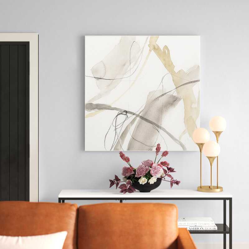 " Neutral Momentum II " Painting Print, 40" H x 40" W, Wrapped Canvas, No Frame