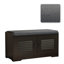 Banc de rangement pour chaussures moderne avec portes d'armoire et tablettes réglables, sièges et solution d'organisation-275917646