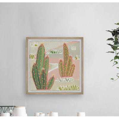 «Cactus Fields» par Parvez Taj, reproduction d'art sur papier encadrée