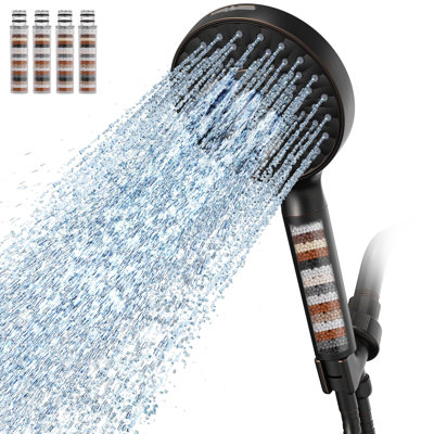 Pomme de douche filtrée avec 4 filtres