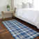 Washable Plaid Indoor / Outdoor Rug