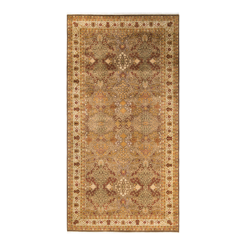 Oakhur One-of-a-Kind 6' 3" X 12' 2" 2000s Runner Wool Area Rug in Brown