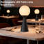 Lampe de table 13 "à DEL tactile moderne rechargeable avec abat-jour rond et charge USB-C-849942783