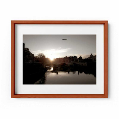 Tiber Sunset Print by Joseph Regan