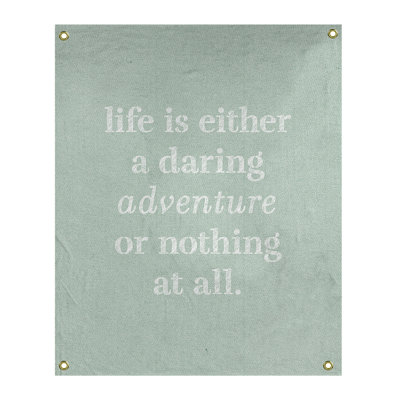 Tapisserie en polyester "life quote" adventure