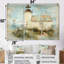 Calm, aquarelle, phare, jardin à la plage - ensemble de décorations murales de phares-323776784-323776789-323776790