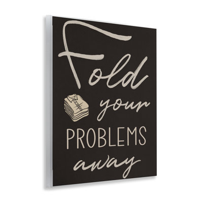 Fold Your Problems Away Wall Plaque, design by Marcus Prime