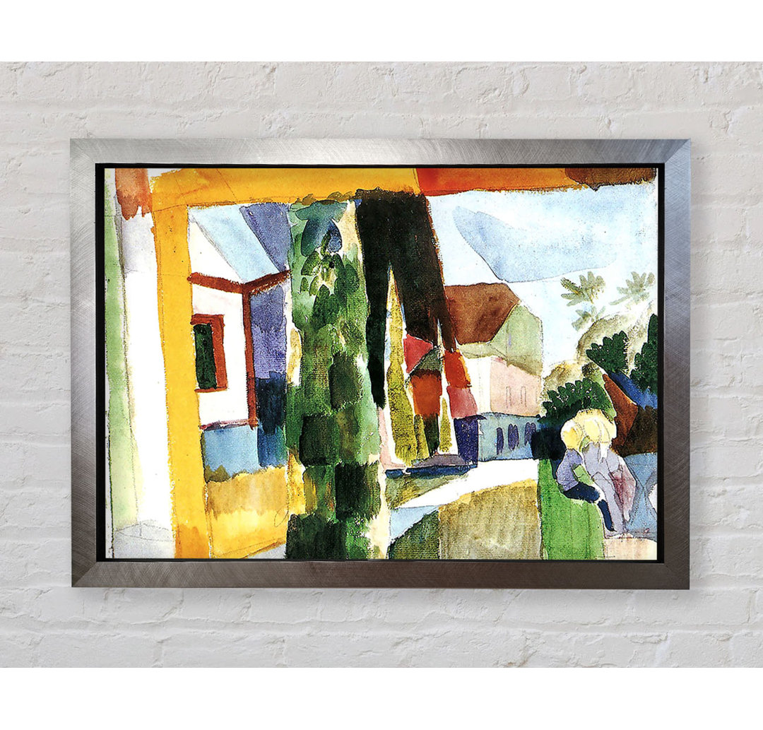 August Macke Unser Garten am See 5 von August Macke - Einzelne Bilderrahmen Kunstdrucke