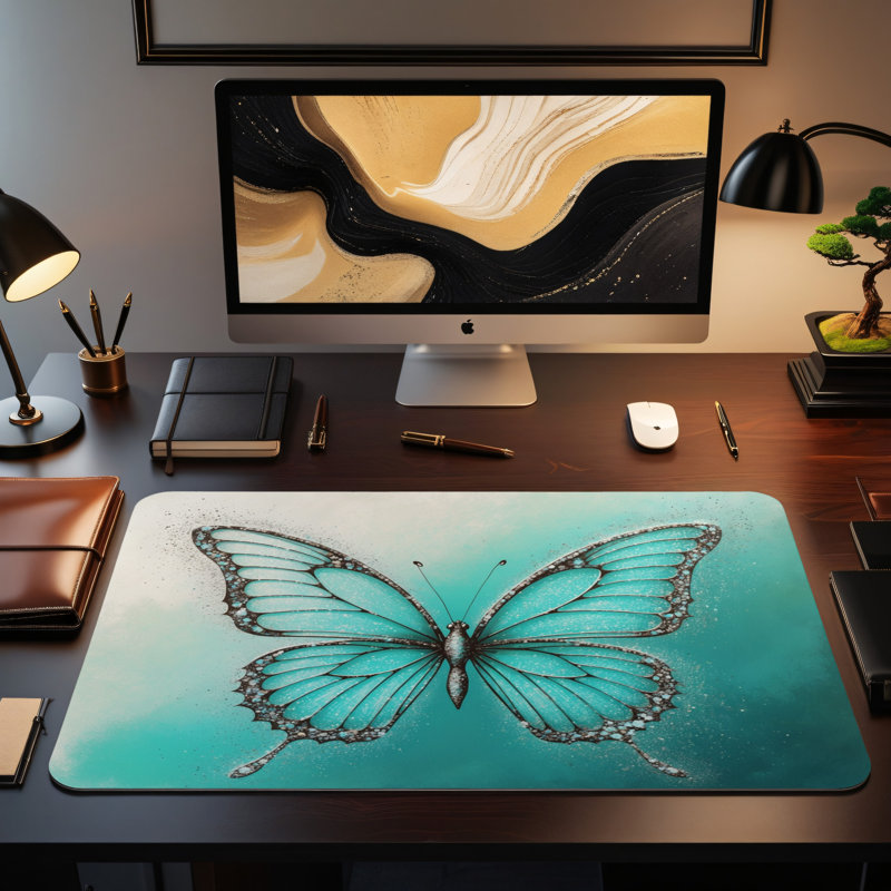 Polyester Desk Pad, 14.4x12.1