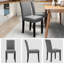 Chaises de salle à manger rembourrées en bois massif H 18,9 po-599687566