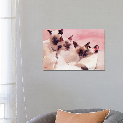 Family Of Four by Rachel Parker - Wrapped Canvas Gallery-Wrapped Canvas Giclée
