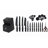 Hunter.dual 15 Pcs Kitchen Knife Set With Block Self Sharpening, Dishwasher Safe, Anti-Slip Handle, Black