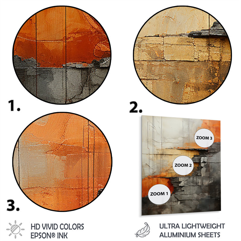Décoration murale en métal Minimalisme barrage III - paysages urbains, H 32 po x l 24 po x P 1 po