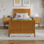 Lit plateforme en bois massif Fitzsimmons avec pied de lit et gigogne assortis-1863643055-1863642705