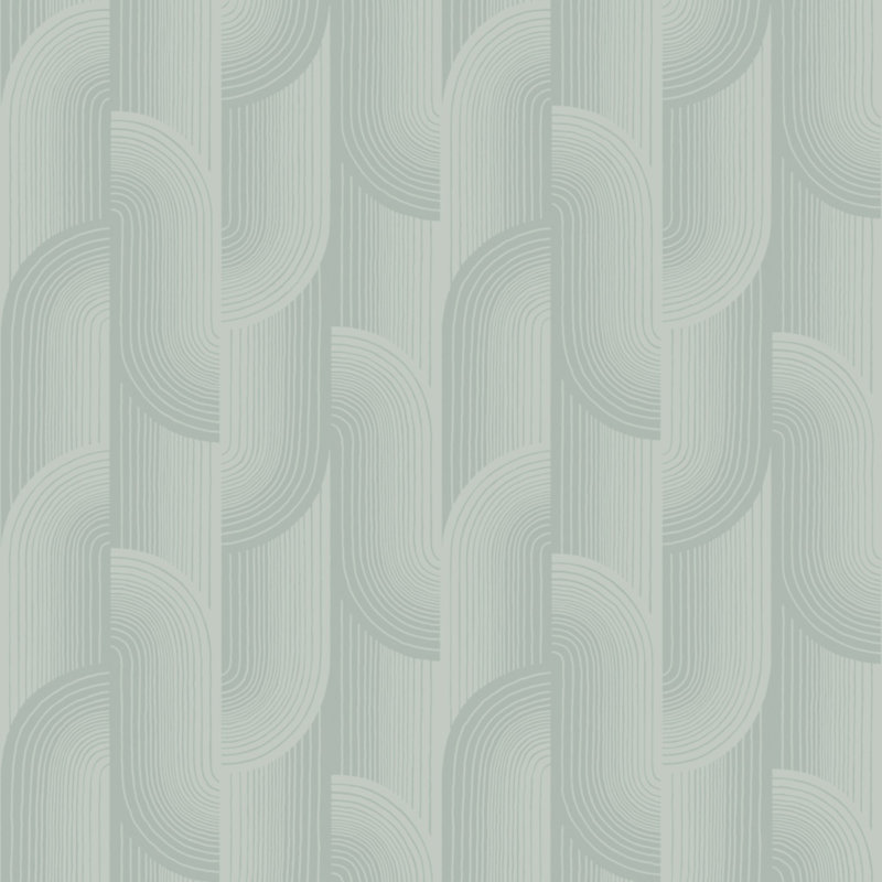 Precious Weaves Collection Geometric Swirls Wallpaper Roll, Blue