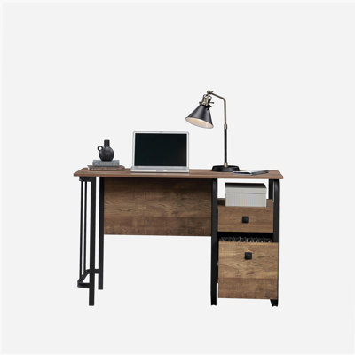 Desk with Organized Storage, Oak finish