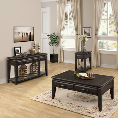 Mahogany Traditional Cocktail Table With Storage