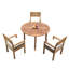 Fuente Outdoor 4 - Piece Teak Dining Set-127937961