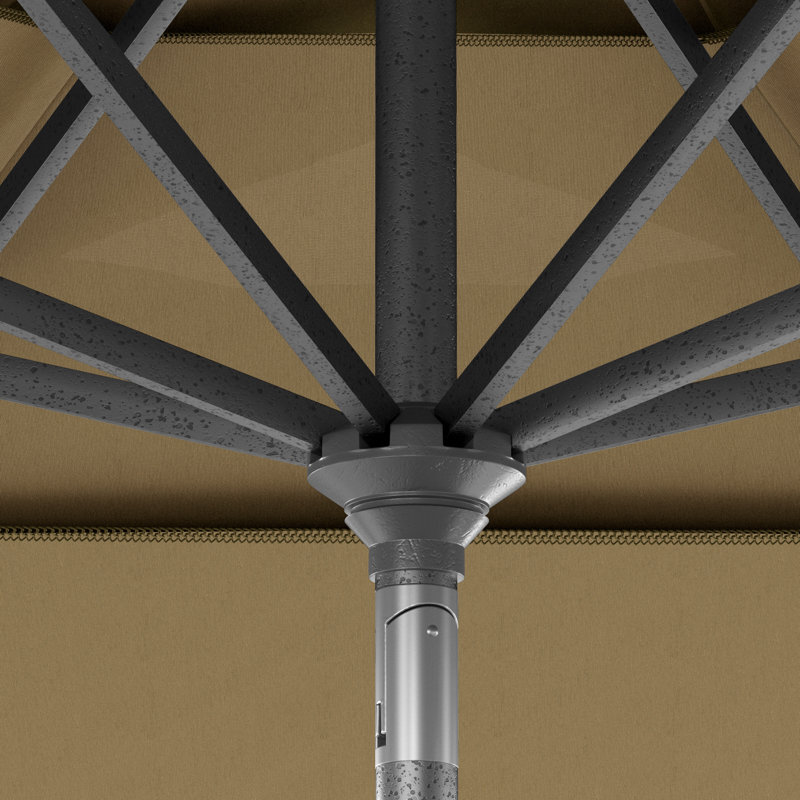 Parasol de marché 11 pi Fayean, Toile Sunbrella® beige chiné