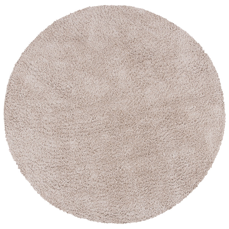 Tapis de couleur unie August, Rond 6 pi 7 po