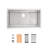 Stainless Steel 33x19 Kitchen Sink Undermount With Cutting Board. 304 Steel, Construction. Scratch- Finish. Spacious Single Bowl. Sound Insulation Layer. Rounded Corners Robust And Long-lasting.