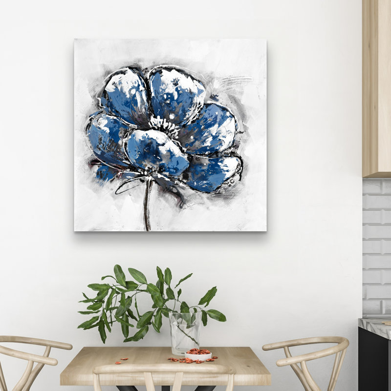 Small flower - 32"x32" art on canvas