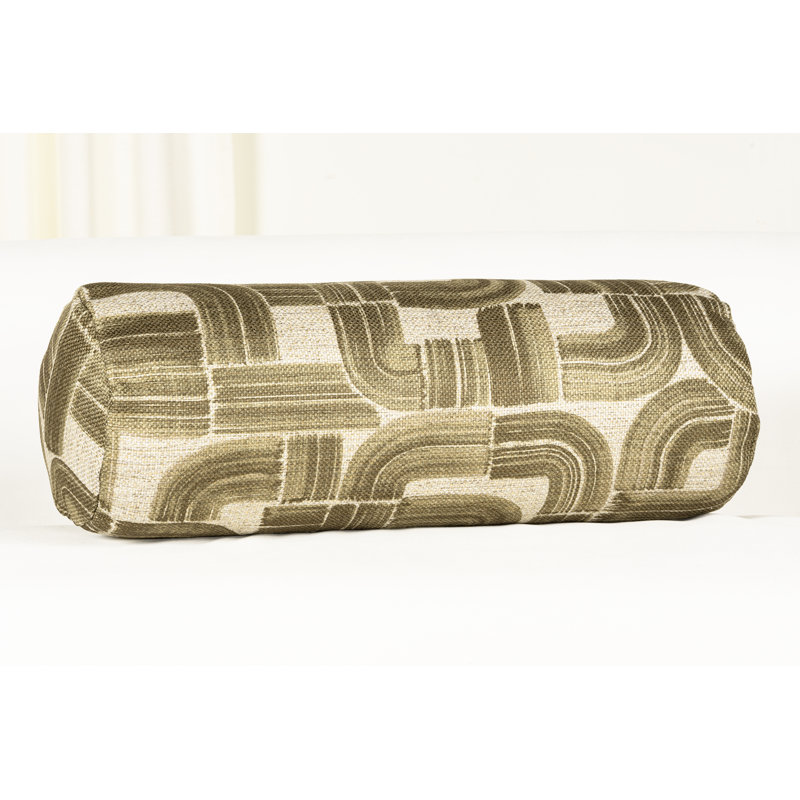 Coussin décoratif Iriye Albue, 39 po x 8 po, polyester, Aneth