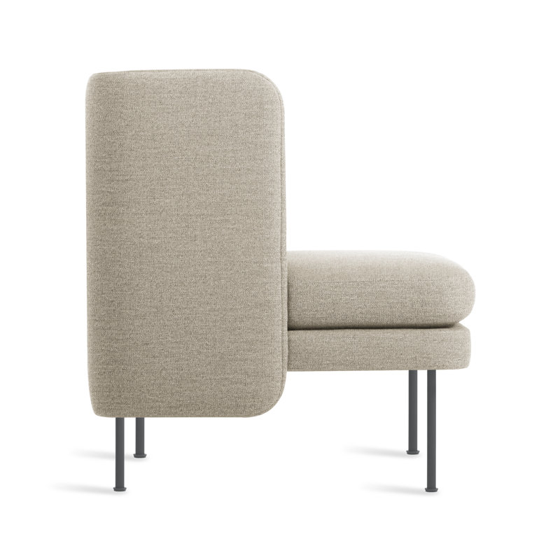 Bloke Club Chair, Tait Stone Textured Basketweave, Slate