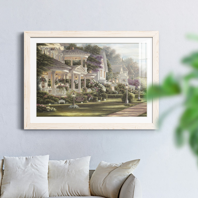 Minns House - peinture encadrée, Cadre blanc, H 31 po x l 44 po x P 1 po