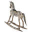 Statue Lyerly en bois à bascule avec selle ornementale
