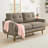 67.7" Modern Chenille Loveseat with High-Density Foam Cushions & Wood Legs, Ideal for Living Room & Apartment-867303033