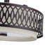 Lustre suspendu 4 lumières en bronze anglais avec abat-jour rigide en tissu couleur avoine fabriqué à la main-544372318-544372304