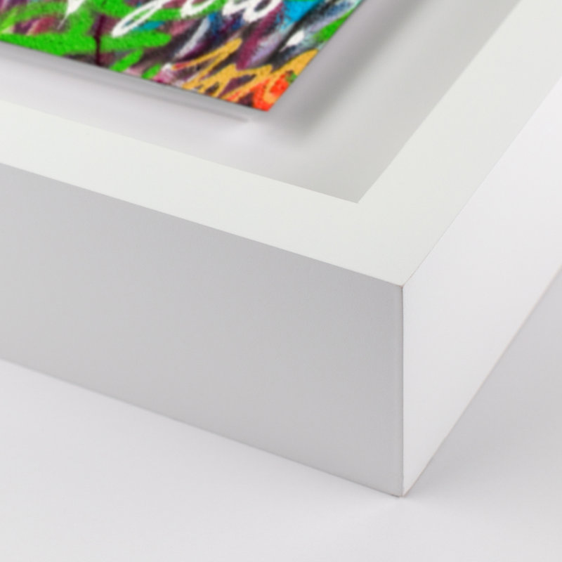 Lu Print by Shawn Thomas, White, 29" H x 40" W x 2.5" D