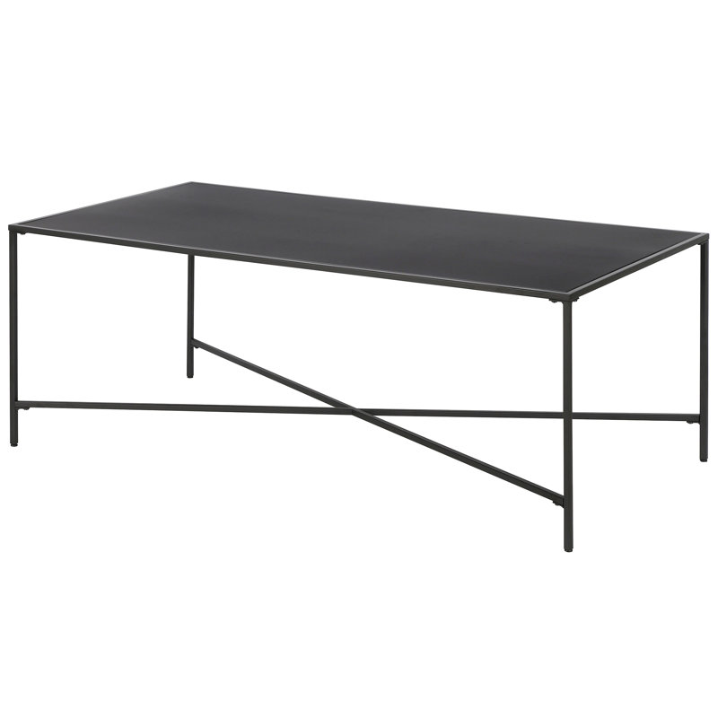 Cross Legs Coffee Table, Blackened Bronze