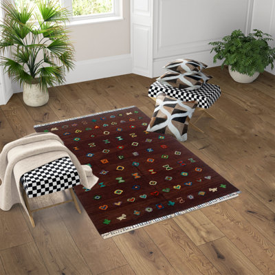 Randell Polka Dots Hand Woven 190cm X 240cm Area Rug