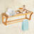 Aitkin Bamboo Solid Wood Accent Shelf with Towel Bar