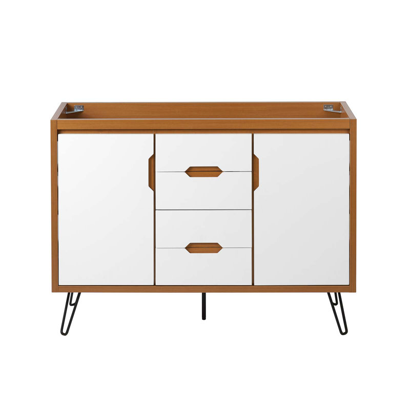 Base de meuble-lavabo mural simple 48 po Modway brun seulement