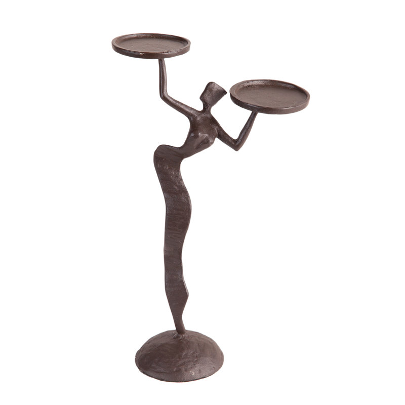 Bougeoir de table en fer 12 po