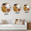 Minimal élémentaire organique et géométrique compostions XX XXVII - horloge murale moderne-59913213