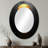 Gold And Black Moon Boundless Reverie III - Large Oval Wall Mirror On Metal-927325803