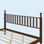 Lit plateforme en bois avec tête de lit en forme de gourde, lit plateforme de style rétro avec support à lattes en bois-124338083-125283107